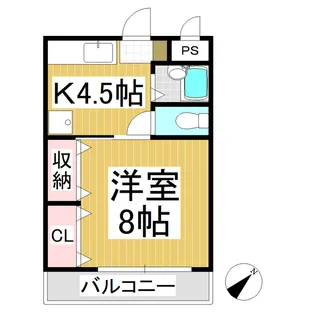 サープラスプリーマ【102号室】の間取り