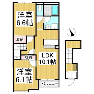 パル ファミール【2階】の間取り