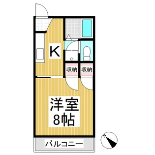 ハイツロワドール【102号室】の間取り