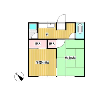 有明荘【15号室】の間取り