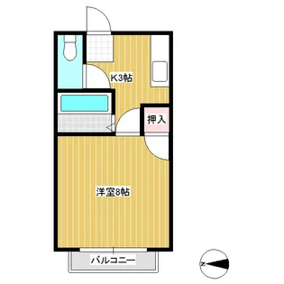 タウニィ プチフォーレ【203号室】の間取り