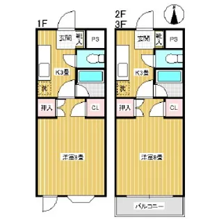 グリーンコートA【35号室】の間取り