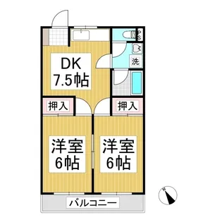 サンハイツ 1【203号室】の間取り