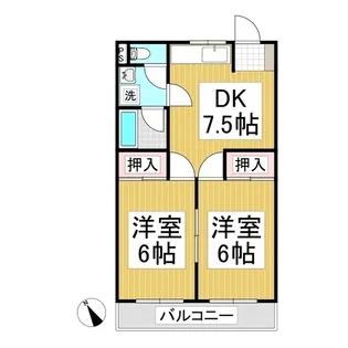サンハイツ 1【105号室】の間取り