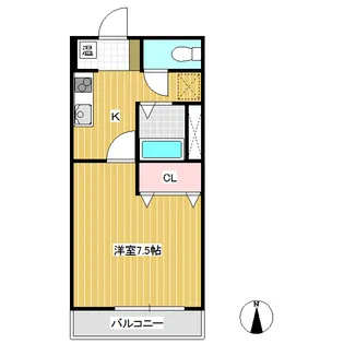 リーアルKMC【302号室】の間取り