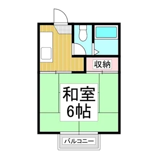 1Kの間取り画像