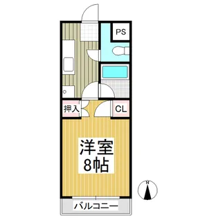 スイート佐久【205号室】の間取り