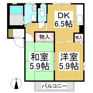 ファミールK−1【203号室】の間取り