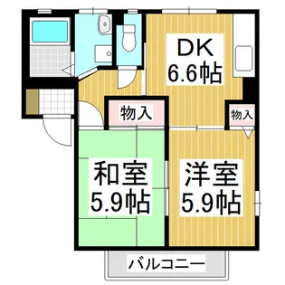 ファミールK−1【2階】の間取り