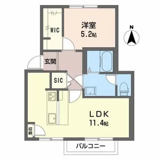 フォーレスセンシュウ【102号室】の間取り
