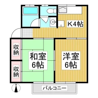 タケウチコーポ【102号室】の間取り
