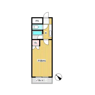 コーポジョイフル【401号室】の間取り