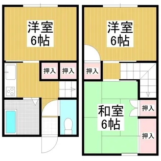 長野県佐久市常田【テラスハウス】の間取り