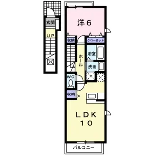 トゥジュールヴェール【2階】の間取り