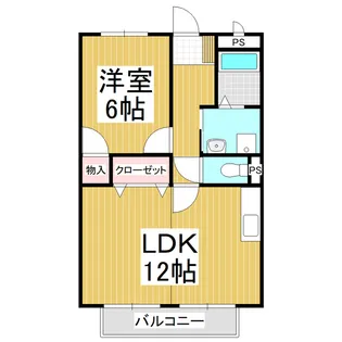 Surplus六供A【2階】の間取り