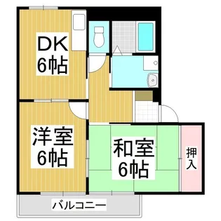 サープラスコスモス【102号室】の間取り
