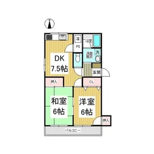 ダイアナ【A号室】の間取り