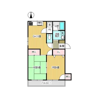 ダイアナ【C号室】の間取り