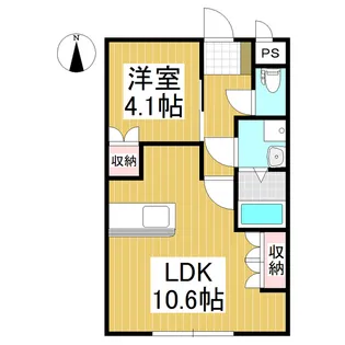 サンロード【102号室】の間取り