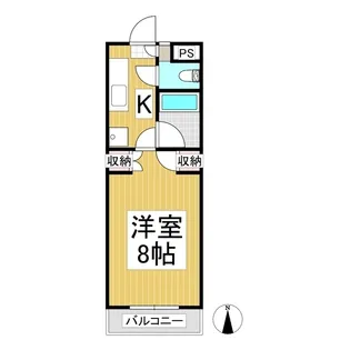 新日本ハイツ【105号室】の間取り
