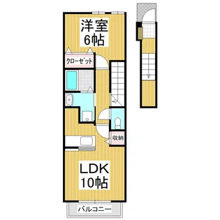 ファーステージ・S B【202号室】の間取り