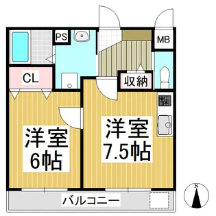 assurance SAY 26【201号室】の間取り