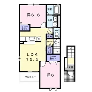 リバーサイド平塚C【2階】の間取り
