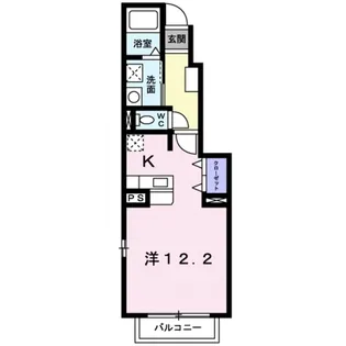 グローヴ【104号室】の間取り