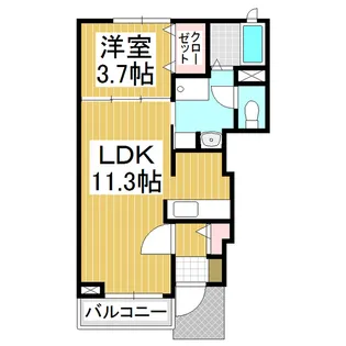 エテルネル【102号室】の間取り