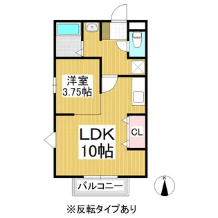 ハイツシンフォニー【202号室】の間取り