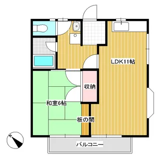 秀第一コーポ【102号室】の間取り