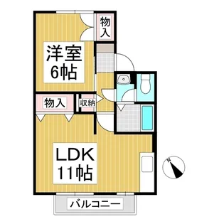 コートグレイス【1階】の間取り