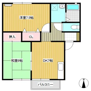 桜井荘【102号室】の間取り