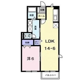 ニューエクセレント大池【1階】の間取り