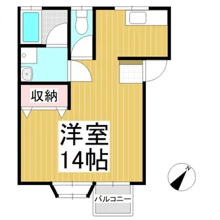 ターナハイツA【203号室】の間取り