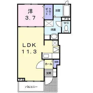 フォレスタ【1階】の間取り