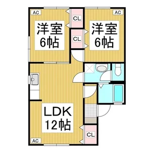 セジュール城北【1階】の間取り