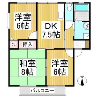 マルメゾン B【205号室】の間取り