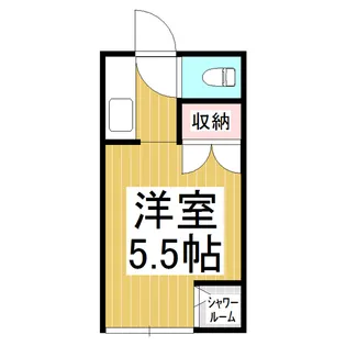 アサヒ若里ハイツ【105号室】の間取り