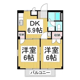 ハイム・ロジュマンA/B【1階】の間取り