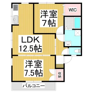ラスベート21 C棟【203号室】の間取り
