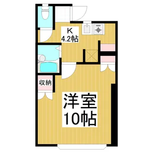 エルシャンテ【206号室】の間取り