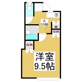エルシャンテ【205号室】の間取り