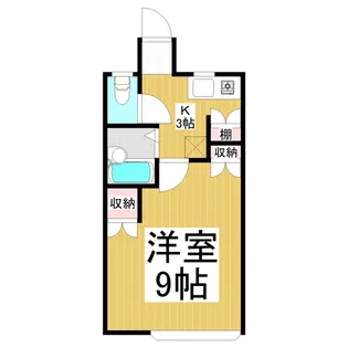 エルシャンテ【202号室】の間取り