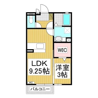 サニーコートA【2階】の間取り