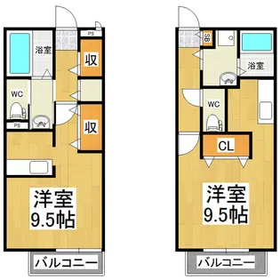 メゾンささゆり【1階】の間取り