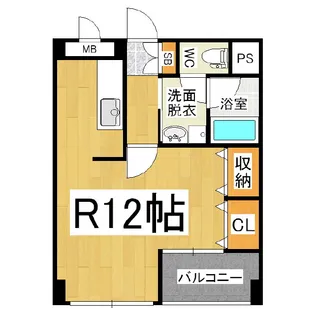 サームスコマツ【204号室】の間取り