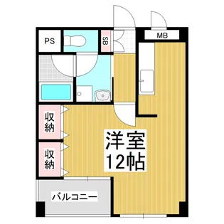 サームスコマツ【505号室】の間取り