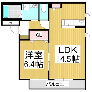 シャーメゾンフラッグ【1階】の間取り