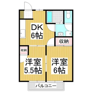 ニューシティシャルム【1階】の間取り